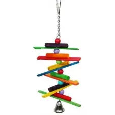 Hanging Wood Spiral Sticks Toy BLT022 Elite Pet Products