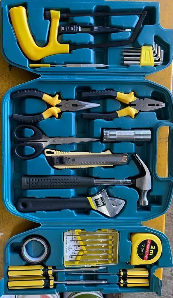 28-Piece Hardware Tool Kit: Everyday Tools for Home Repairs and DIY

