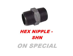 Hex Nipple – SHN (Threaded Pipe Fitting) Bonnyrigg Produce & Garden Supplies