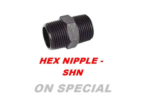 Hex Nipple – SHN (Threaded Pipe Fitting) Bonnyrigg Produce & Garden Supplies