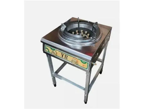 High Pressure 15-Pin Turbo Gas Wok Burner 150MJ