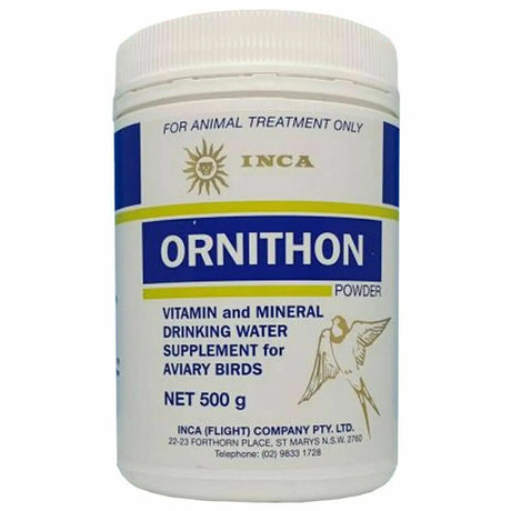 Inca Ornithon Powder 500g – Multivitamin & Mineral Water Supplement for Birds
