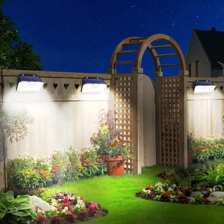 IP65 Waterproof Solar Outdoor Garden Lights Super Bright 148 LEDs