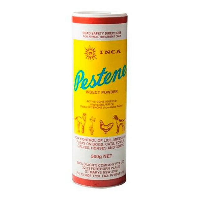 Inca Pestene Insect Powder 500g: Lice, Mite and Flea Control for Pets and Livestock
