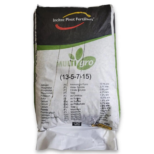Incitec Pivot MultiGro: Balanced NPKS Fertiliser for Lawns, Veg, Fruit Trees &amp; Gardens