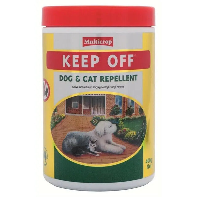 KEEP OFF Dog & Cat Repellent 400g – Weatherproof Non-Toxic Pet Deterrent
