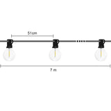 LUMIRO 12-Bulb Solar Patio String Lights | Multiple Modes