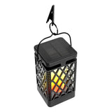 LUMIRO 2 Pack Flickering Flame Solar Garden Pendant Lights - Realistic Flames