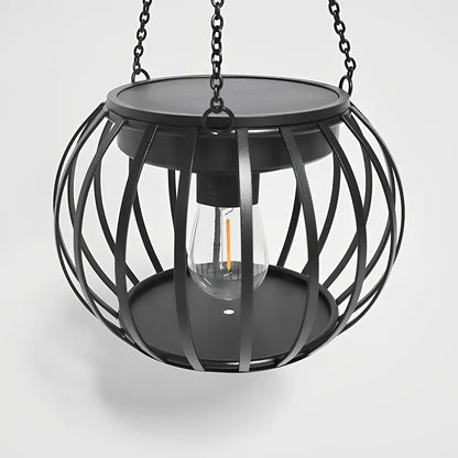 LUMIRO 2 Pack Outdoor Solar Hanging Lights Pumpkin Decorative Lantern