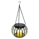 LUMIRO 2 Pack Outdoor Solar Hanging Lights Pumpkin Decorative Lantern