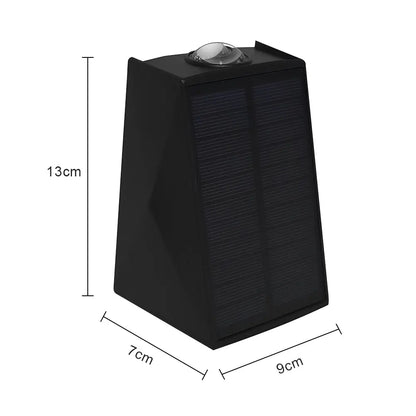 LUMIRO 2 Pack Solar Wall Lights UP and Down Fence Lighting