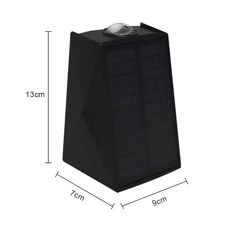 LUMIRO 2 Pack Solar Wall Lights UP and Down Fence Lighting