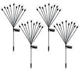 LUMIRO 4 Pack Solar Garden Lights Outdoor Firefly Lights