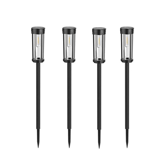 LUMIRO 4 Pack Solar Powered Outdoor Garden Decorative Lights