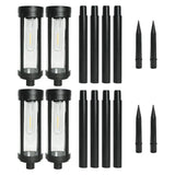 LUMIRO 4 Pack Solar Powered Outdoor Garden Decorative Lights