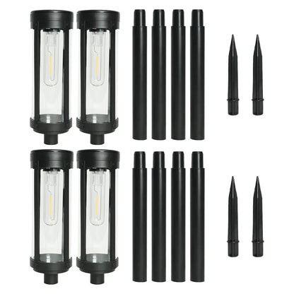 LUMIRO 4 Pack Solar Powered Outdoor Garden Decorative Lights