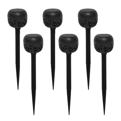 LUMIRO 6 Pack Weatherproof Solar Garden Lights -Warm Light
