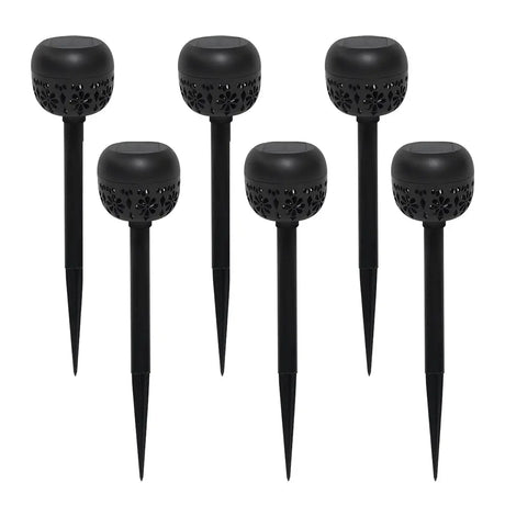 LUMIRO 6 Pack Weatherproof Solar Garden Lights -Warm Light