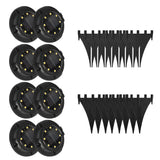 LUMIRO 8 Pack Solar Ground Lights Outdoor Walkway Lights -Warm Glow