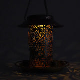 LUMIRO Solar Powered Hanging Bird Feeder and Garden Decoration Light