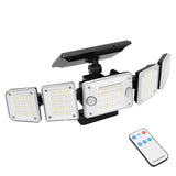 LUMIRO Solar Security Light with Adjustable Head and Motion Sensor - Waterproof Outdoor Wall Light