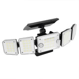 LUMIRO Solar Security Light with Adjustable Head and Motion Sensor - Waterproof Outdoor Wall Light