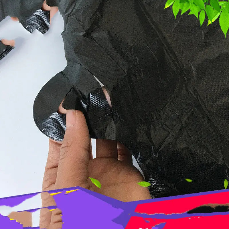 Disposable Garbage Plastic Bags 32x52cm – Black Vest-Style Bin Liners (50 Pack)
