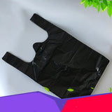 Disposable Garbage Plastic Bags 32x52cm – Black Vest-Style Bin Liners (50 Pack)
