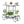 Large Metal Garden Cart Plant Stand Parisian Style Flower Display Rack