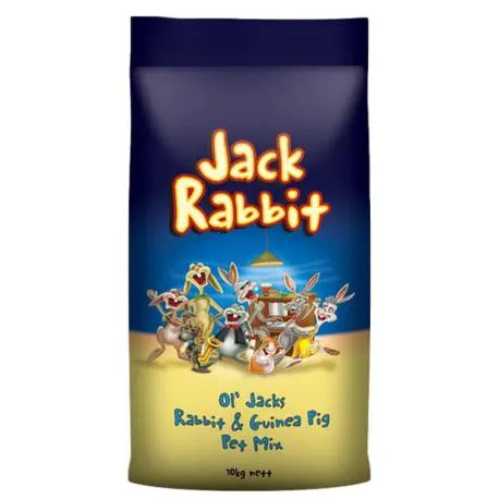 Laucke Ol' Jacks Rabbit & Guinea Pig Pet Mix 10kg – Complete Feed with Vitamin C
