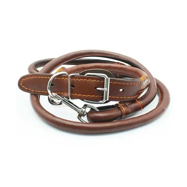 Leather Dog Leash 42cm Unbranded