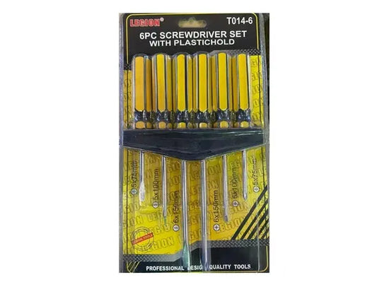 Legion 6pcs Screwdriver Set With Plastichold- T014-6 Legion