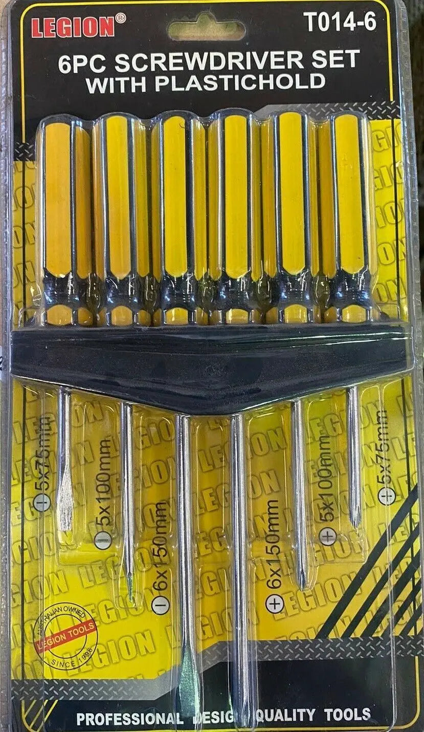 Legion 6pcs Screwdriver Set With Plastichold- T014-6