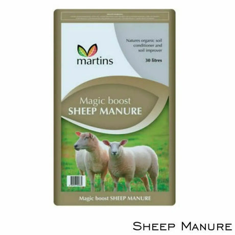 Martins Magic Boost Sheep Manure 30L – Organic Fertiliser & Soil Conditioner