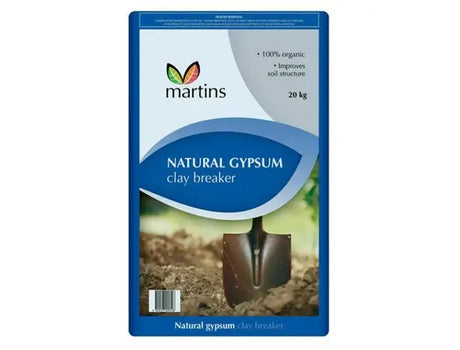 Martins Natural Gypsum 20kg: Clay Breaker and Soil Conditioner for Heavy Clay Soils