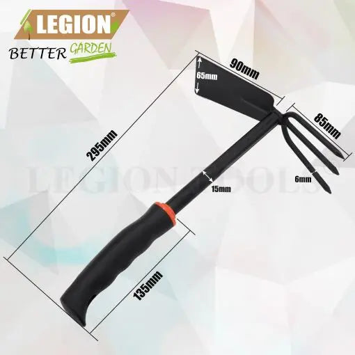 Mattock Cultivator With Rubber Handle 295mm Legion