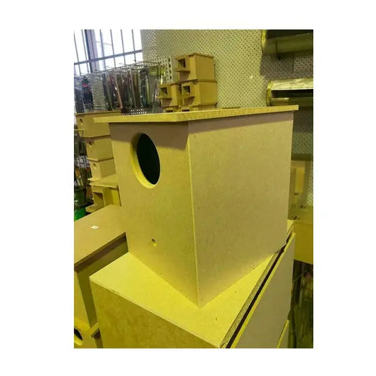 Wooden Nesting Box -Plywood Nest Box - Small / Medium size Parrot- 20 x 20 x 30 Elite Pet Products