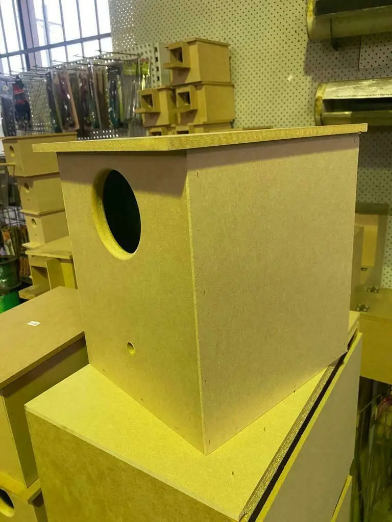 Wooden Nesting Box -Plywood Nest Box - Small / Medium size Parrot- 20 x 20 x 30