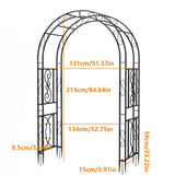 Metal Garden Arch Trellis Decorative Outdoor Archway Wedding Arch Frame