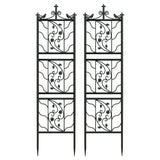 Metal Garden Trellis Tall Plant Climbing Lattice Fence for Vegetables and Flowers