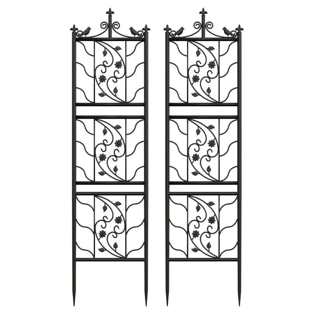 Metal Garden Trellis Tall Plant Climbing Lattice Fence for Vegetables and Flowers