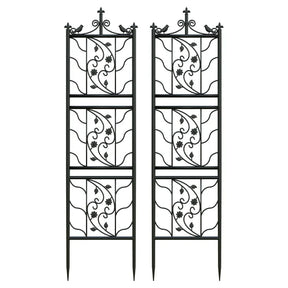 Metal Garden Trellis Tall Plant Climbing Lattice Fence for Vegetables and Flowers