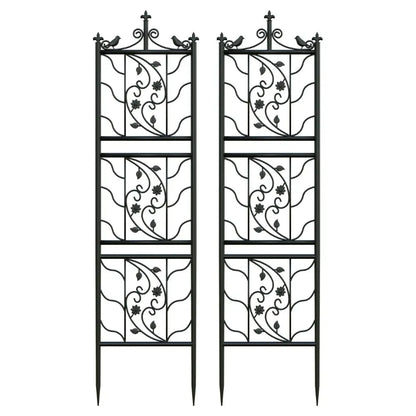 Metal Garden Trellis Tall Plant Climbing Lattice Fence for Vegetables and Flowers