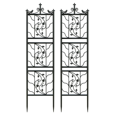 Metal Garden Trellis Tall Plant Climbing Lattice Fence for Vegetables and Flowers