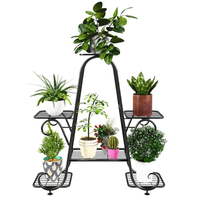 Multi-Tier Metal Plant Stand for Indoors &amp; Out
