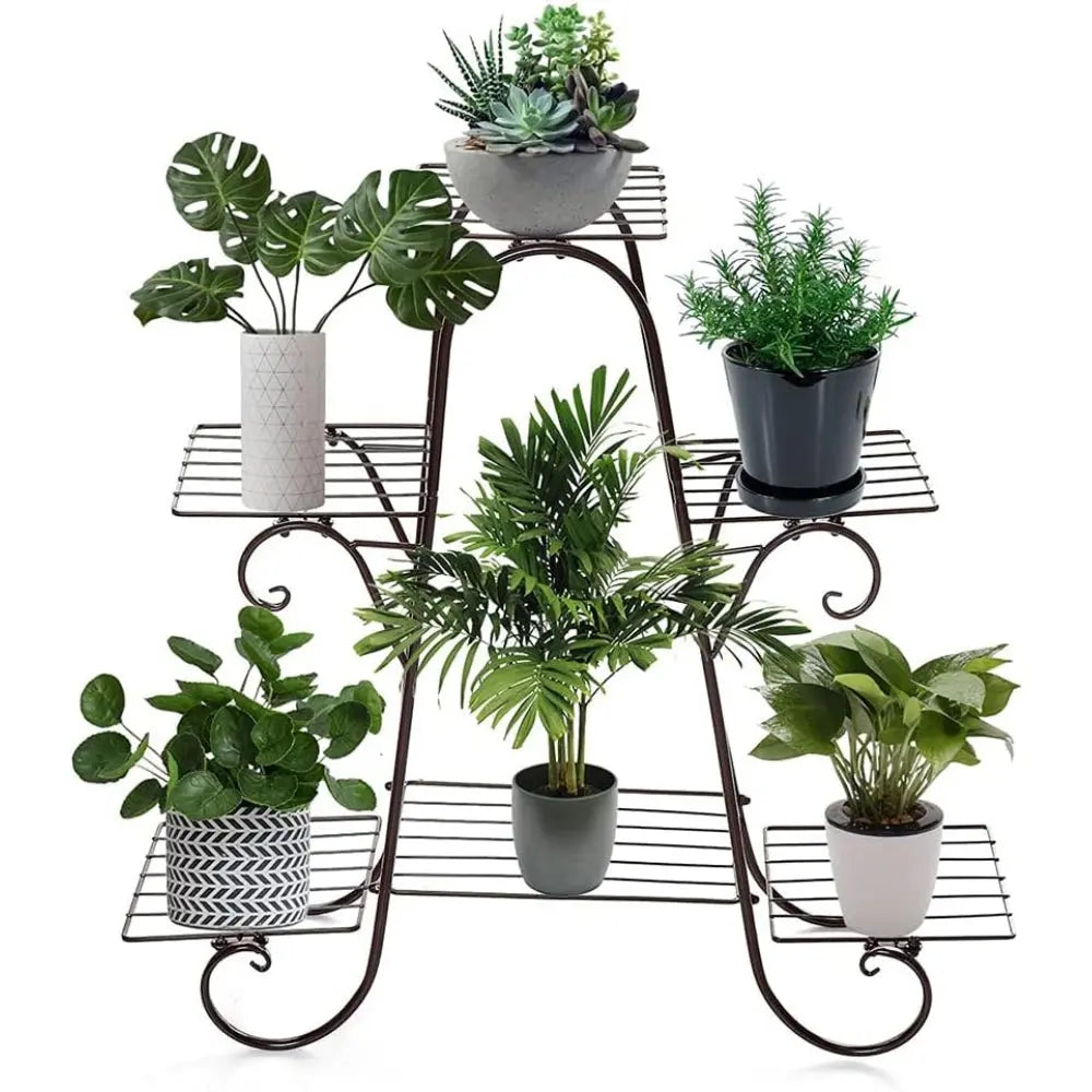 Multi-Tier Metal Plant Stand for Indoors &amp; Out
