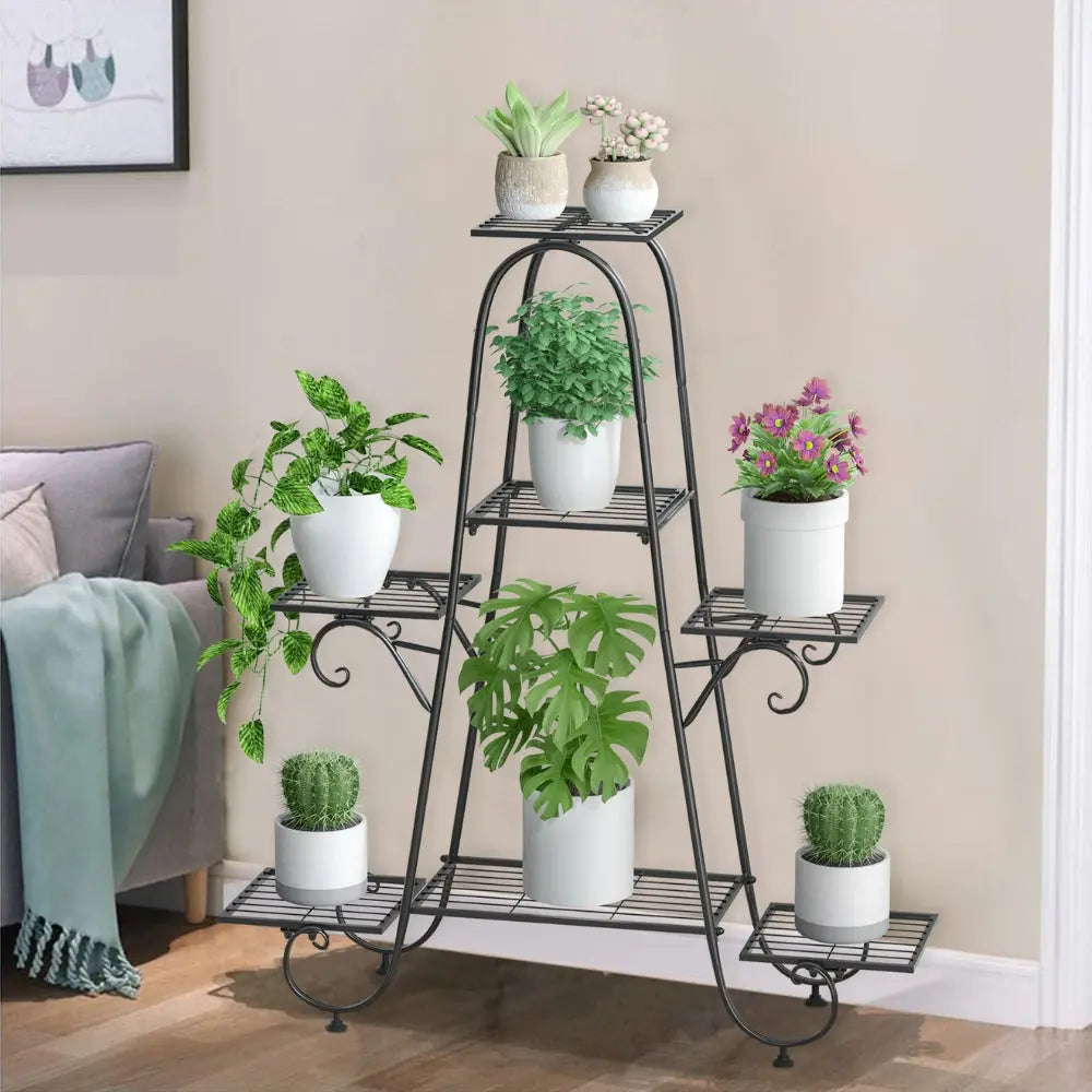 Multi-Tier Metal Plant Stand for Indoors &amp; Out