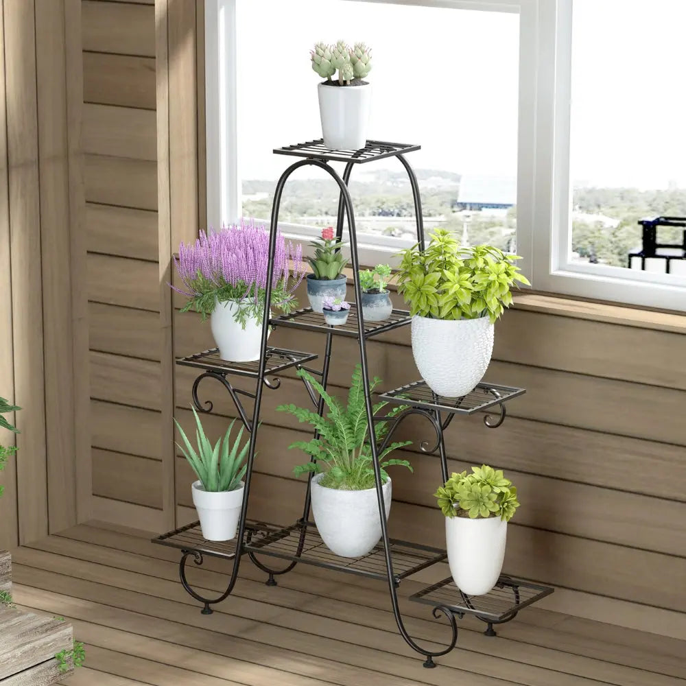 Multi-Tier Metal Plant Stand for Indoors &amp; Out