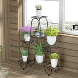 Multi-Tier Metal Plant Stand for Indoors &amp; Out