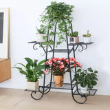  Metal Plant Stand – Indoor Outdoor 6-Tier Flower Pot Display Rack